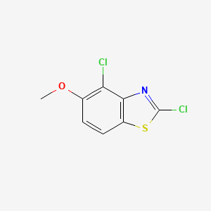 molecular formula C8H5Cl2NOS B12949895 2,4-Dichloro-5-methoxybenzo[d]thiazole 