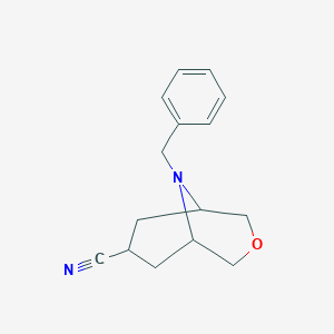 9-Benzyl-3-oxa-9-azabicyclo[3.3.1]nonane-7-carbonitrile