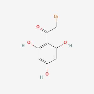 molecular formula C8H7BrO4 B12949947 2-Bromo-1-(2,4,6-trihydroxyphenyl)ethanone 