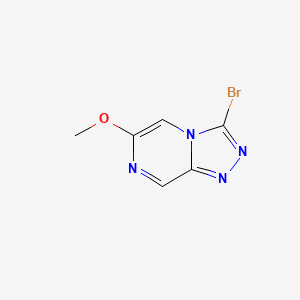 molecular formula C6H5BrN4O B12949976 3-Bromo-6-methoxy-[1,2,4]triazolo[4,3-a]pyrazine 