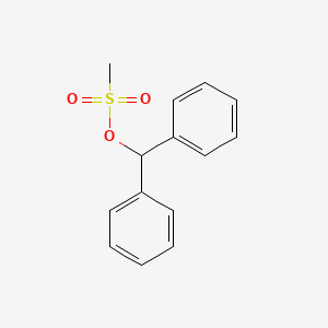 molecular formula C14H14O3S B12950007 Diphenylmethyl Mesylate (Technical Grade) CAS No. 135513-20-1