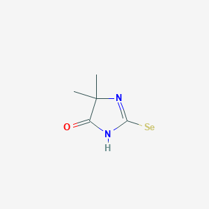 molecular formula C5H7N2OSe B12950012 5,5-Dimethyl-2-selenoxoimidazolidin-4-one 