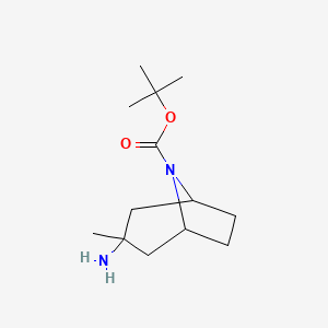 tert-Butyl 3-amino-3-methyl-8-azabicyclo[3.2.1]octane-8-carboxylate