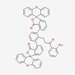 molecular formula C55H34O8 B12950018 3-[2,6-Bis(fluoranyl)phenyl]-1-(2-hydroxyphenyl)propan-1-one 