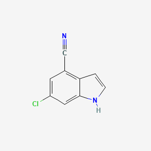 6-chloro-1H-indole-4-carbonitrile