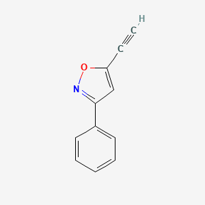 molecular formula C11H7NO B12950025 5-Ethynyl-3-phenylisoxazole 