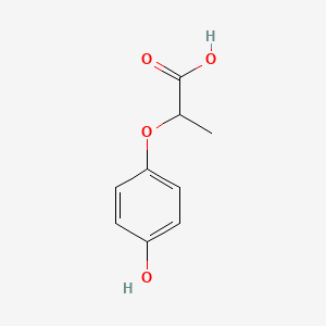 molecular formula C9H10O4 B1295003 2-(4-羟基苯氧基)丙酸 CAS No. 67648-61-7