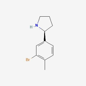 (S)-2-(3-Bromo-4-methylphenyl)pyrrolidine