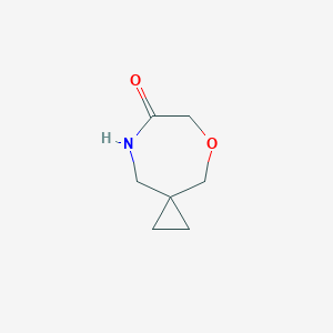 molecular formula C7H11NO2 B12950059 5-Oxa-8-azaspiro[2.6]nonan-7-one 