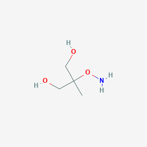 molecular formula C4H11NO3 B12950063 2-(Aminooxy)-2-methylpropane-1,3-diol 