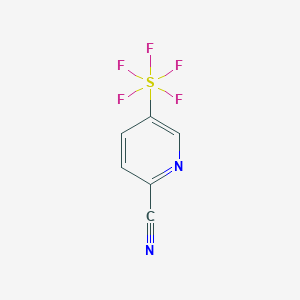 (6-Cyano-3-pyridinyl)pentafluorosulfur