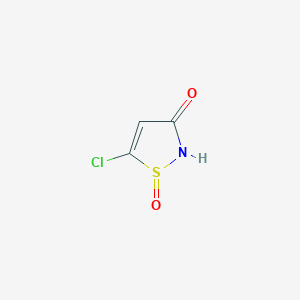 molecular formula C3H2ClNO2S B12950070 (R)-5-chloroisothiazol-3(2H)-one 1-oxide 