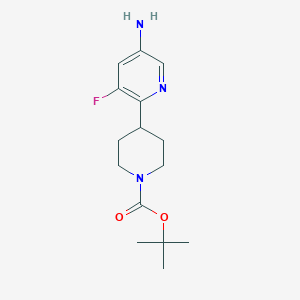 tert-Butyl 4-(5-amino-3-fluoropyridin-2-yl)piperidine-1-carboxylate