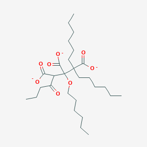 6-Hexoxy-7-hexyl-4-oxotridecane-4,5,6-tricarboxylate