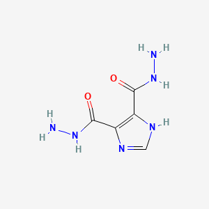molecular formula C5H8N6O2 B1295014 1H-imidazole-4,5-dicarbohydrazide CAS No. 5423-20-1