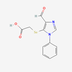 [(4-Formyl-1-phenyl-1H-imidazol-5-yl)selanyl]acetic acid