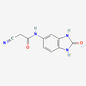 2-Cyano-N-(2-oxo-2,3-dihydro-1H-benzimidazol-5-yl)acetamide