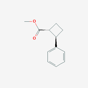 molecular formula C12H14O2 B12950174 Rel-methyl (1R,2R)-2-phenylcyclobutane-1-carboxylate 