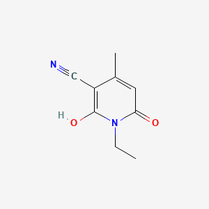 molecular formula C9H10N2O2 B1295021 1-Ethyl-6-hydroxy-4-methyl-2-oxo-1,2-dihydropyridine-3-carbonitrile CAS No. 28141-13-1