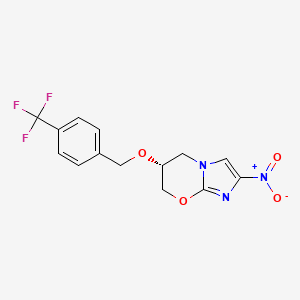 (R)-2-Nitro-6-(4-trifluoromethylbenzyloxy)-6,7-dihydro-5H-imidazo(2,1-b)(1,3)oxazine'