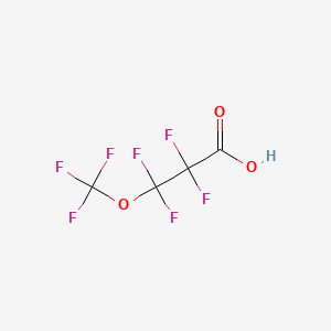 molecular formula C4HF7O3 B1295024 丙酸, 2,2,3,3-四氟-3-(三氟甲氧基)- CAS No. 377-73-1