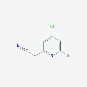 2-(6-Bromo-4-chloropyridin-2-yl)acetonitrile