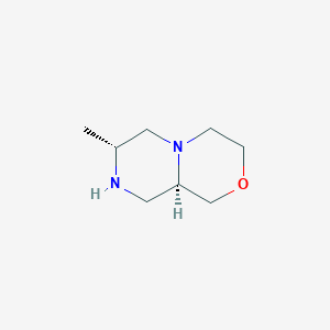 molecular formula C8H16N2O B12950263 (7R,9AR)-7-methyloctahydropyrazino[2,1-c][1,4]oxazine 