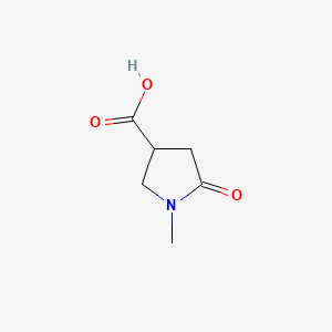 molecular formula C6H9NO3 B1295028 1-Methyl-5-oxopyrrolidine-3-carboxylic acid CAS No. 42346-68-9