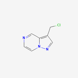 molecular formula C7H6ClN3 B12950286 3-(Chloromethyl)pyrazolo[1,5-a]pyrazine 