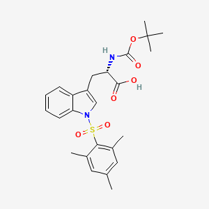 molecular formula C25H30N2O6S B12950287 Boc-Trp(Mts)-OH 