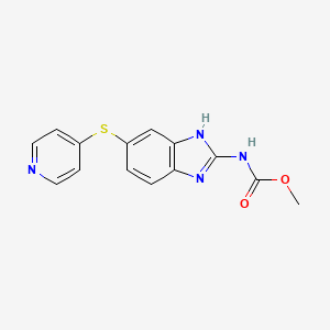 Methyl {6-[(pyridin-4-yl)sulfanyl]-1H-benzimidazol-2-yl}carbamate