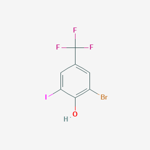 2-Bromo-6-iodo-4-(trifluoromethyl)phenol