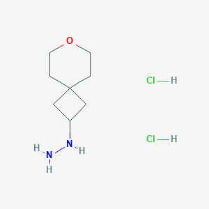 (7-Oxaspiro[3.5]nonan-2-yl)hydrazine dihydrochloride