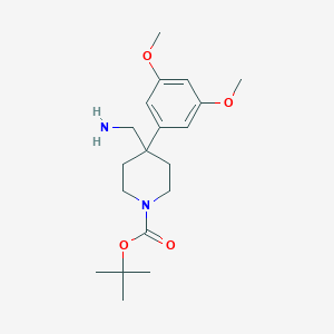 tert-Butyl 4-(aminomethyl)-4-(3,5-dimethoxyphenyl)piperidine-1-carboxylate