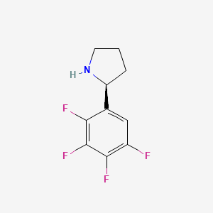 (S)-2-(2,3,4,5-Tetrafluorophenyl)pyrrolidine