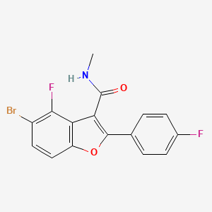 5-Bromo-4-fluoro-2-(4-fluorophenyl)-N-methylbenzofuran-3-carboxamide