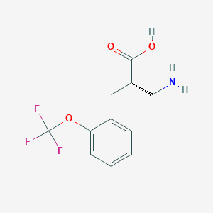 molecular formula C11H12F3NO3 B12950382 (S)-3-Amino-2-(2-(trifluoromethoxy)benzyl)propanoic acid 