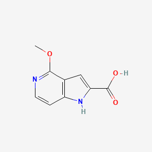 molecular formula C9H8N2O3 B12950396 4-Methoxy-1H-pyrrolo[3,2-c]pyridine-2-carboxylic acid CAS No. 1242427-43-5