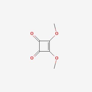 molecular formula C6H6O4 B1295040 3,4-Dimethoxy-3-cyclobutene-1,2-dione CAS No. 5222-73-1