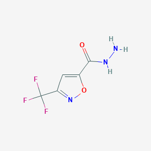 molecular formula C5H4F3N3O2 B12950401 3-(Trifluoromethyl)isoxazole-5-carbohydrazide 