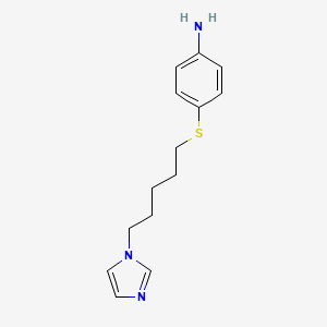 4-{[5-(1H-Imidazol-1-yl)pentyl]sulfanyl}aniline