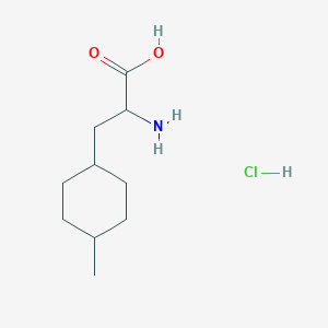 molecular formula C10H20ClNO2 B12950415 2-Amino-3-(trans-4-methylcyclohexyl)propanoic acid hydrochloride 