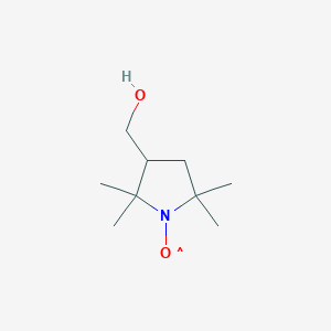 molecular formula C9H18NO2 B12950421 3-(Hydroxymethyl)-2,2,5,5-tetramethyl-1-pyrrolidinyloxy 