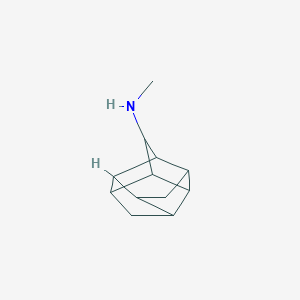 molecular formula C12H17N B12950436 N-methylpentacyclo[6.3.0.0^{2,6}.0^{3,10}.0^{5,9}]undecan-4-amine 