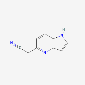 molecular formula C9H7N3 B12950442 1h-Pyrrolo[3,2-b]pyridine-5-acetonitrile 