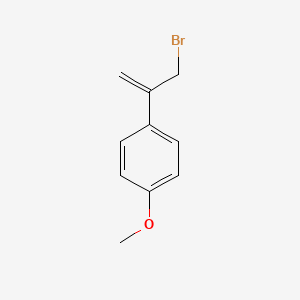 molecular formula C10H11BrO B12950450 1-(3-Bromoprop-1-en-2-yl)-4-methoxybenzene 