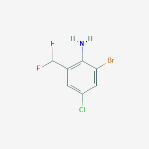 2-Bromo-4-chloro-6-(difluoromethyl)aniline