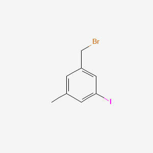 molecular formula C8H8BrI B12950479 1-(Bromomethyl)-3-iodo-5-methylbenzene 