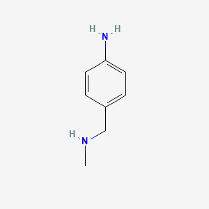 molecular formula C8H12N2 B1295049 Benzenemethanamine, 4-amino-N-methyl- CAS No. 38020-69-8