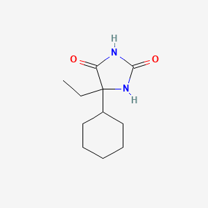 molecular formula C11H18N2O2 B12950507 5-Cyclohexyl-5-ethylimidazolidine-2,4-dione CAS No. 6336-36-3